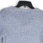 NWT Womens Blue Cable-Knit Long Sleeve V-Neck Pullover Sweater Size Medium image number 4