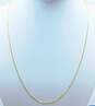 14K Yellow Gold Fancy Chain Necklace 3.4g image number 1