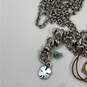 Designer Lucky Brand Silver-Tone Clasp Turquoise Cross Pendant Necklace image number 4