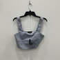 NWT Womens Blue Check Sleeveless Cropped Top And Pants Two Piece Set Size M image number 1