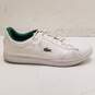 Lacoste Hydez 119 White Leather Sneakers Men's Size 11 image number 1