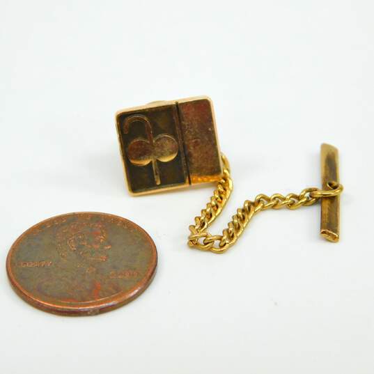 10K Yellow Gold Service Pin 3.1g image number 5