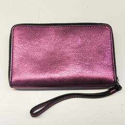 Marc by Marc Jacobs Leather Zip Around Wallet Purple alternative image