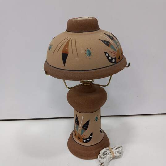 Native American Style Sand Art Table Lamp image number 2