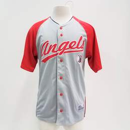 Men's Dynasty Anaheim Angels Red + Grey Jersey Sz. M NWT alternative image