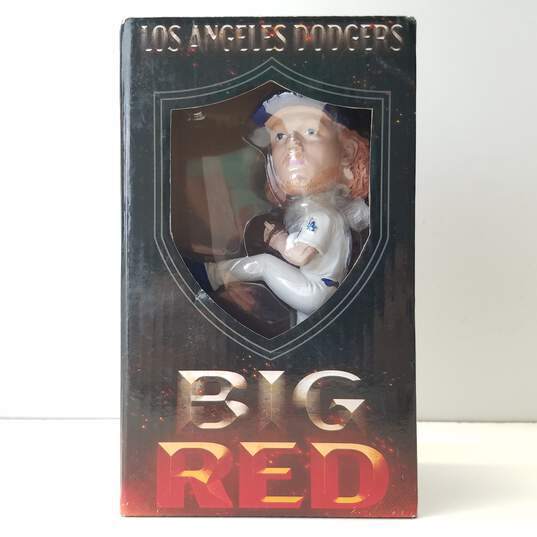 Los Angeles Dodgers Dustin Mayday (Big Red) & Chris Taylor SGA Bobblehead Collection Bundle image number 1