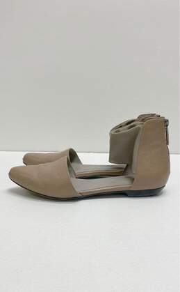 Eileen Fisher Beige Ankle Zip Flat Sandal Women 8 alternative image