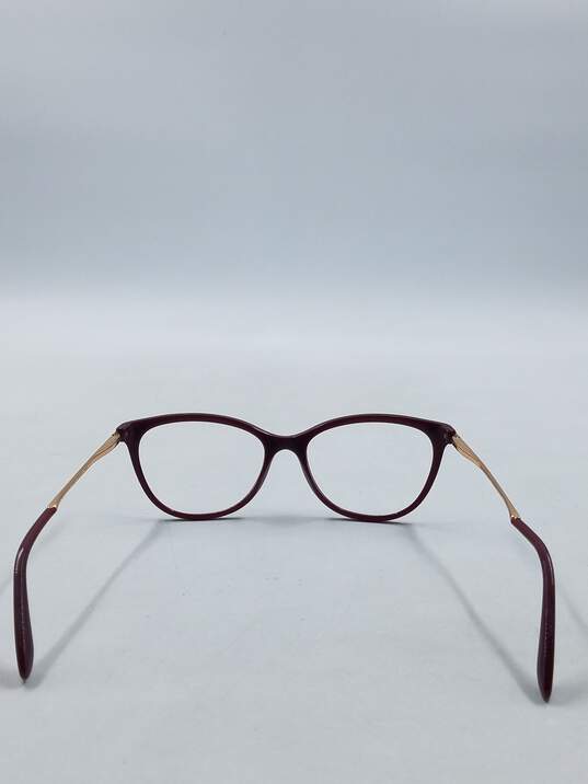 D&G Burgundy Oval Eyeglasses image number 3