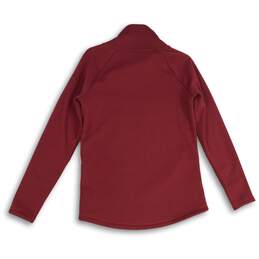 Athleta Womens Red Long Sleeve Cozy Karma Asymmetric Pullover Sweatshirt Size XS alternative image