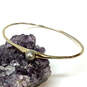 Designer Alexis Bittar Gold-Tone Fashionable Thin Wire Bangle Bracelet image number 1
