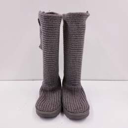 UGG Classic Tall Knit Sock Boots Grey 8 alternative image