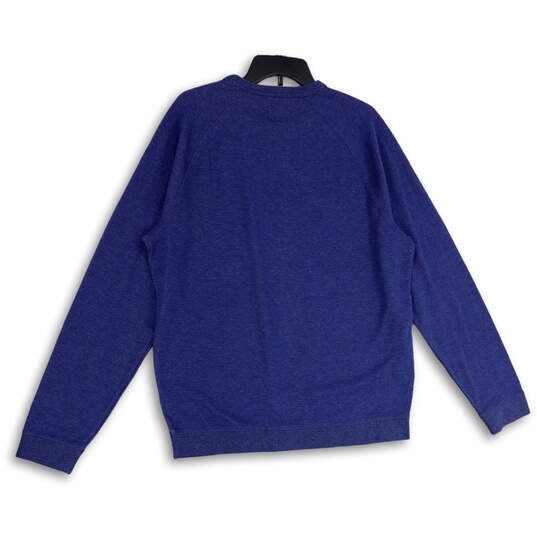 NWT Mens Blue Long Sleeve Crew Neck Pullover Sweatshirt Size Large image number 2