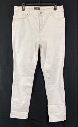 NWT Chico's Womens White So Lifting Pockets Slim-Leg Denim Ankle Jeans Size M