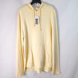 M. Singer Men Yellow Pullover Hoodie L NWT
