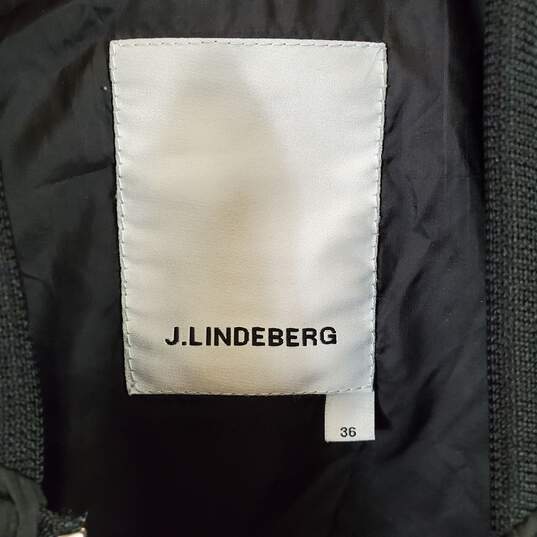 J. Lindeberg Men Black Bomber Jacket Sz 36 image number 3