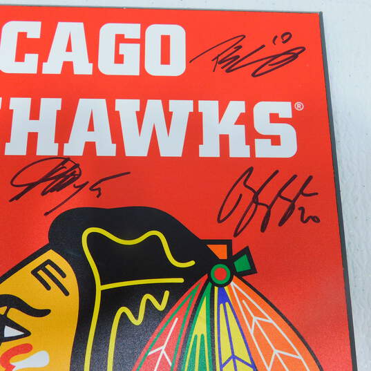 9x Signed Chicago Blackhawks 2015 Stanley Cup Champions Plaque Toews Kane  Sharp Crawford Keith Seabrook Saad image number 4