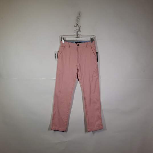 NWT Boys Regular Fit Flat Front Straight Leg Chino Pants Size 14 image number 1