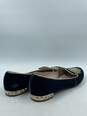 Authentic miu miu Navy Embroidered Loafers W 6.5 image number 4