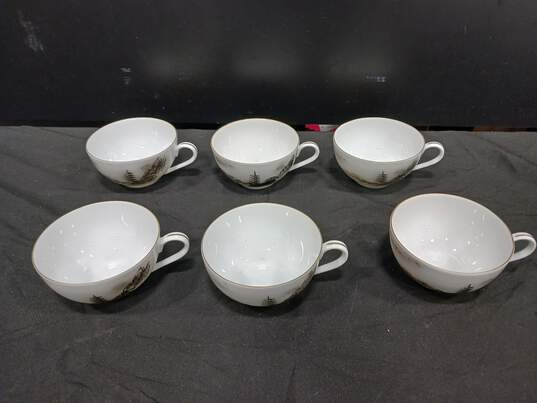 14pc Bundle of Fukagawa Arita Tea Cups & Saucers image number 5