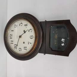Vintage American Country Wall Clock For Parts & Repairs