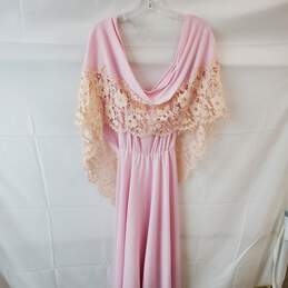 Vintage Pale Pink Lace Dress Unbranded No Size Tag