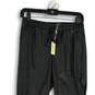 NWT Womens Black Flat Front Elastic Waist Drawstring Jogger Pants Size S image number 3