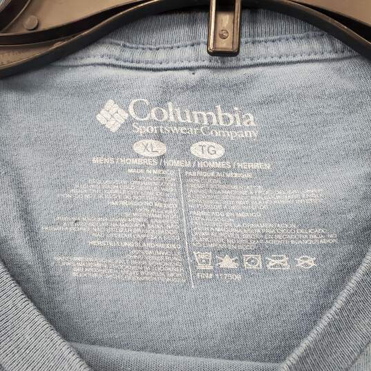 Columbia Men Blue Graphic Tee XL image number 3