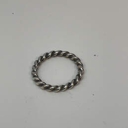 Designer Pandora 925 ALE Sterling Silver Twisted Rope Shape Band Ring alternative image
