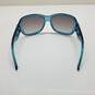 AUTHENTICATED Christian Dior Promenade 2 Blue Round Cat Eye Womens Sunglasses image number 4