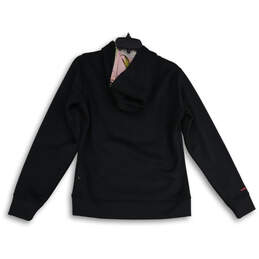Womens Black Pink Long Sleeve Kangaroo Pocket Pullover Hoodie Size Small alternative image
