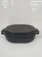 VTG 12 Lauffer Enameled Cast Iron Dutch Oven Robert Welch Made in England image number 1