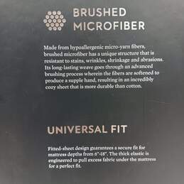 Malouf Woven Microfiber White Bedsheet Set IOB Universal Fit alternative image