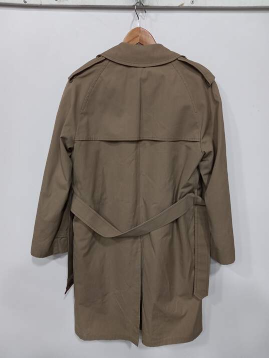 London Fog Tan Insulated Trench Coat Men's Size 36R image number 3