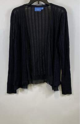 NWT Simply Vera Vera Wang Womens Black Long Sleeve Open Cardigan Sweater Size L