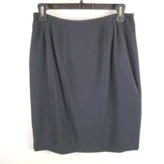 Kasper Petite Women Black Skirt Suit Sz 6P image number 7