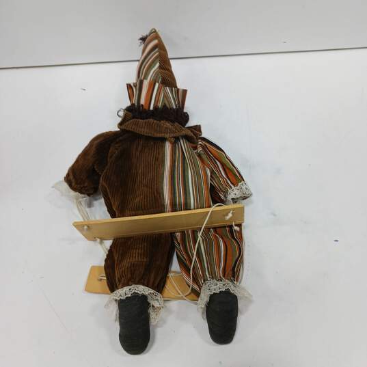 Hanging Wooden Clown Doll/Marionette image number 2
