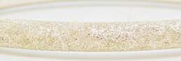 Milor 925 Modernist Sandblasted Textured Rounded Tube Hinged Oval Bangle Bracelet 14.5g alternative image