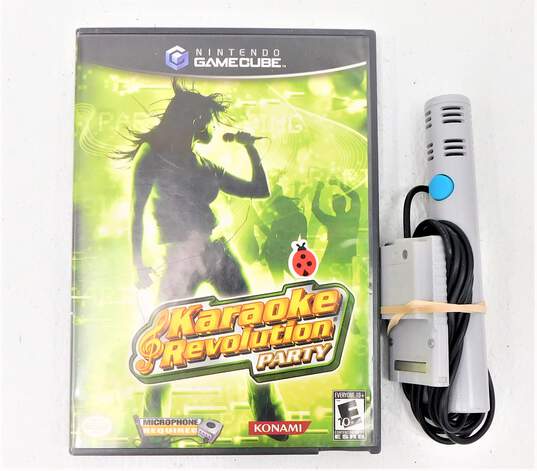 Karaoke Revolution Party Microphone Bundle Nintendo Game Cube Game image number 1