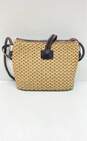 Brighton Leather Woven Crossbody Beige image number 2