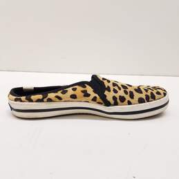 Kate Spade x Keds Leopard Print Calf Hair Slip On Sneakers Women's Size 6.5