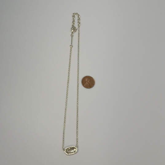 Designer Kendra Scott Elisa Dichroic Glass Pendant Necklace w/ Dust Bag image number 3