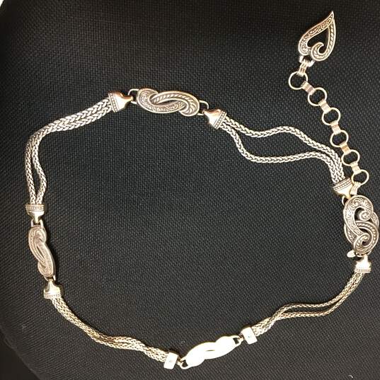 Brighton Silvertone Belt Chain W/Heart Tag 200.7g image number 3