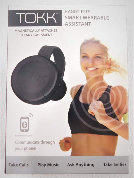 TOKK Smart Wearable Assistant Hands-Free Bluetooth Phone Speaker, Black image number 1