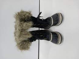 Women's Black Winter Boots Size 6
