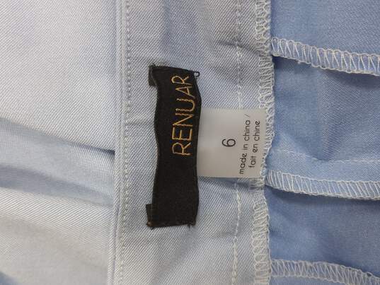 Renuar Light Blue Slacks/Capri Pants Women's Size 6 image number 3
