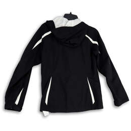 Womens Black White Blazing Star Interchange Hooded Full-Zip Jacket Size M alternative image