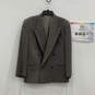 Authentic Mens Gray Peak Lapel Long Sleeve Double Breasted Blazer Size 39S image number 1
