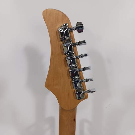 BC Black Electric Stratocaster Guitar with Shoulder Strap image number 4