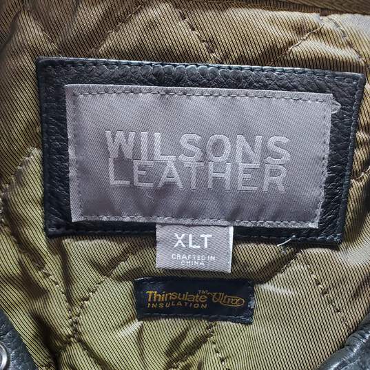 Wilsons Leather Full Zip Black Jacket Men's XLT image number 4