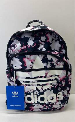 Adidas Original Trefoil Pocket Backpack Floral Legend Ink Blue/White/Black
